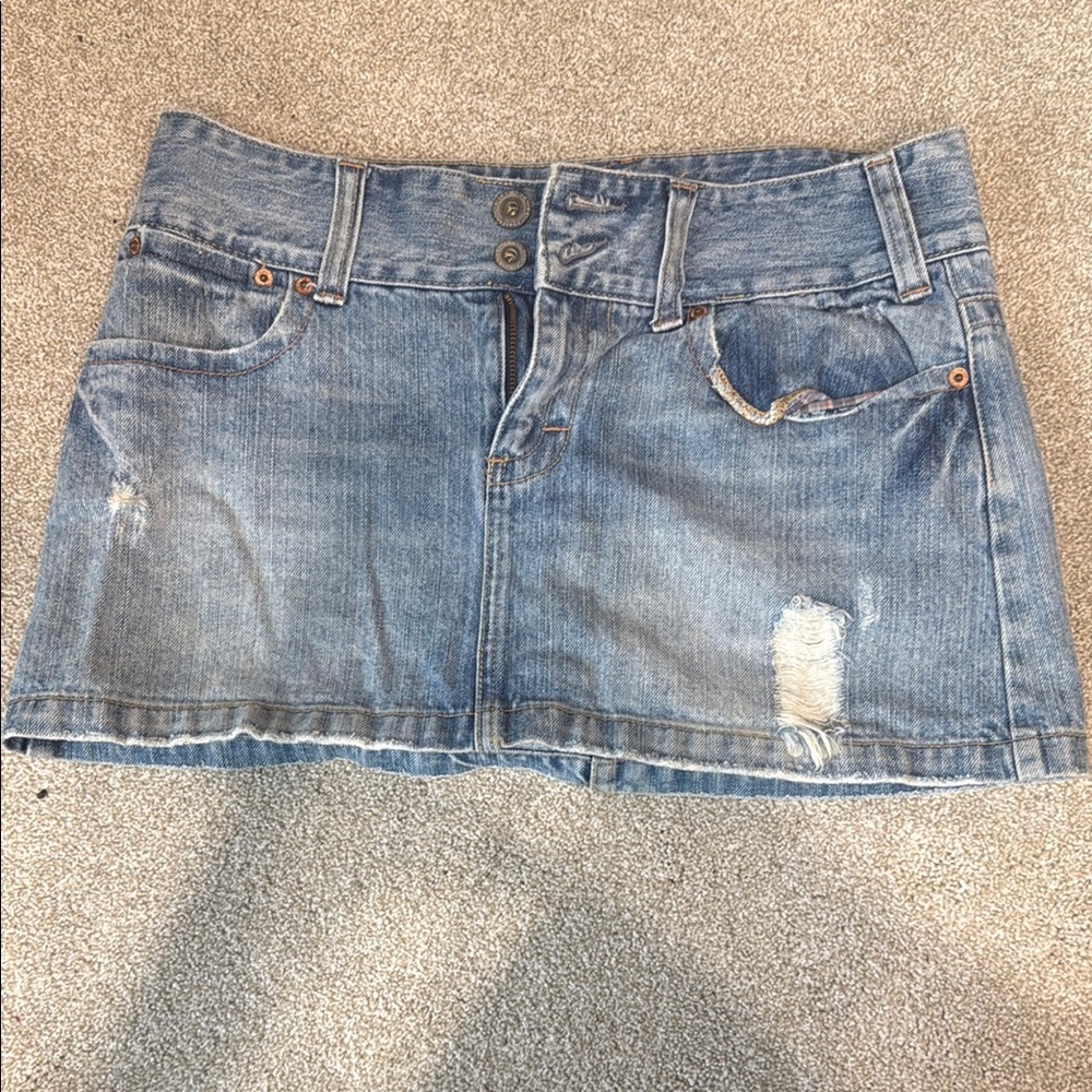 Denim Mini Skirt